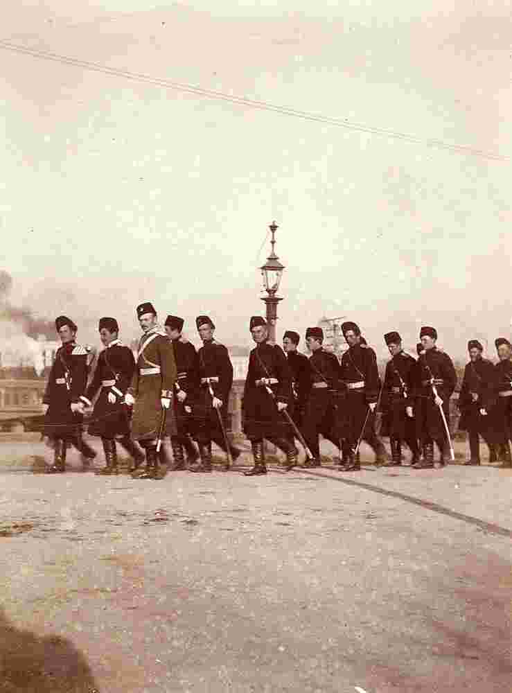 Helsinki. Military in the city, 1900