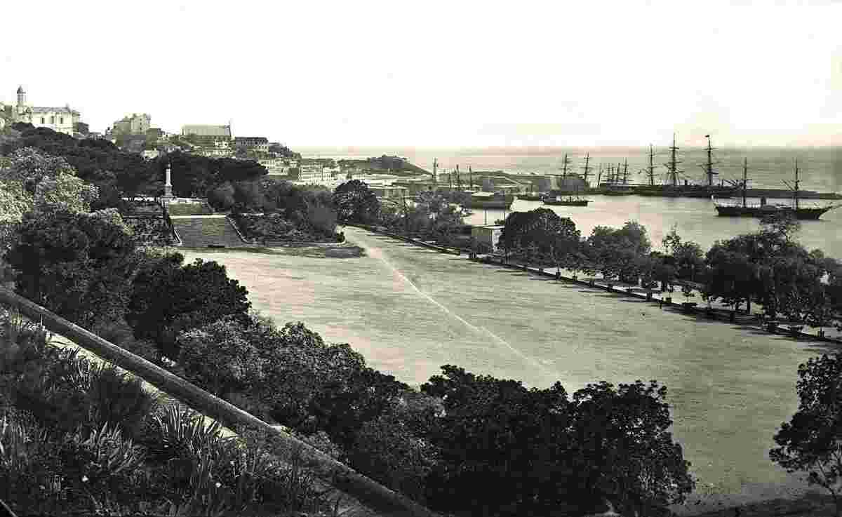 Gibraltar. Main plaza, 1890