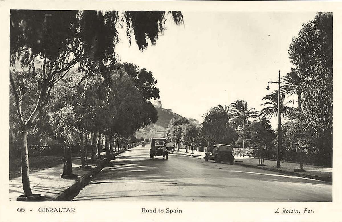 Gibraltar. Road to Spain