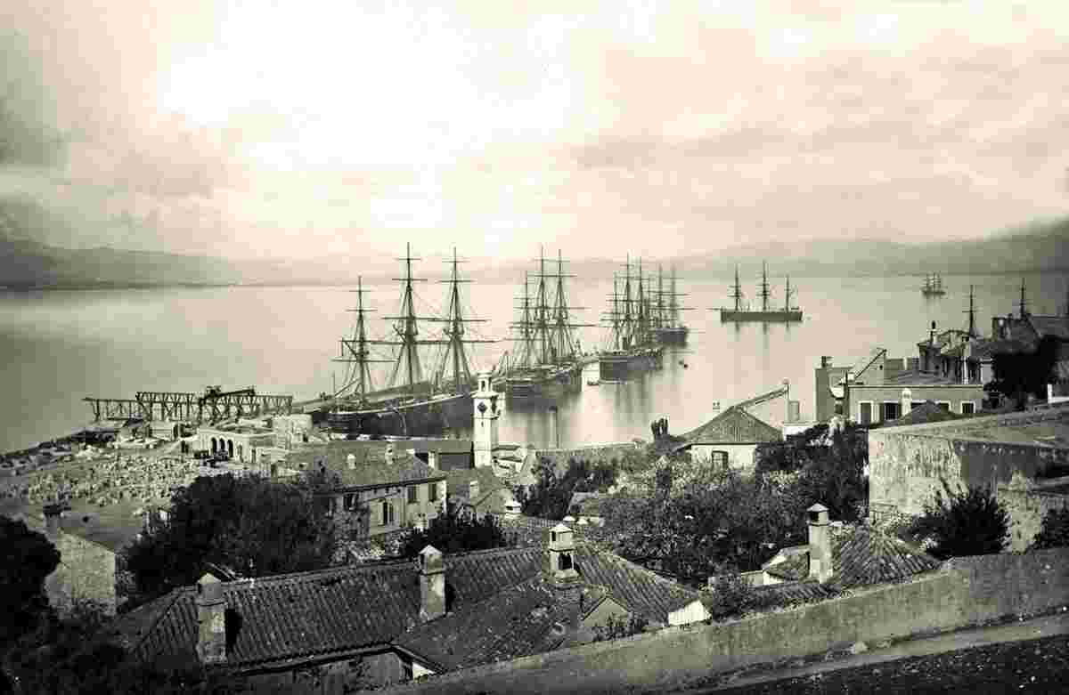 Gibraltar. The new pier, 1890
