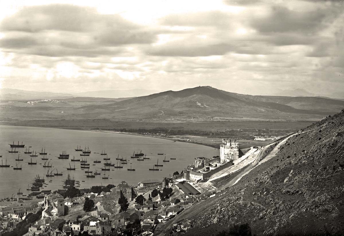 Gibraltar. View from Queen Road, 1890