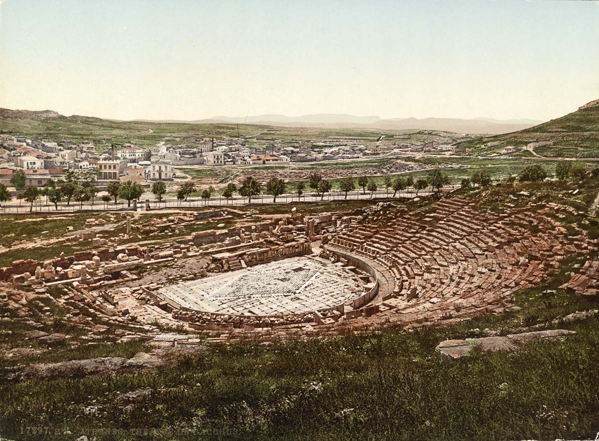 Athens. Bacchus Theater, between 1890 and 1910
