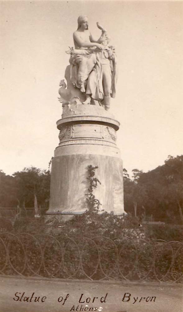 Athens. Statue of Lord Byron
