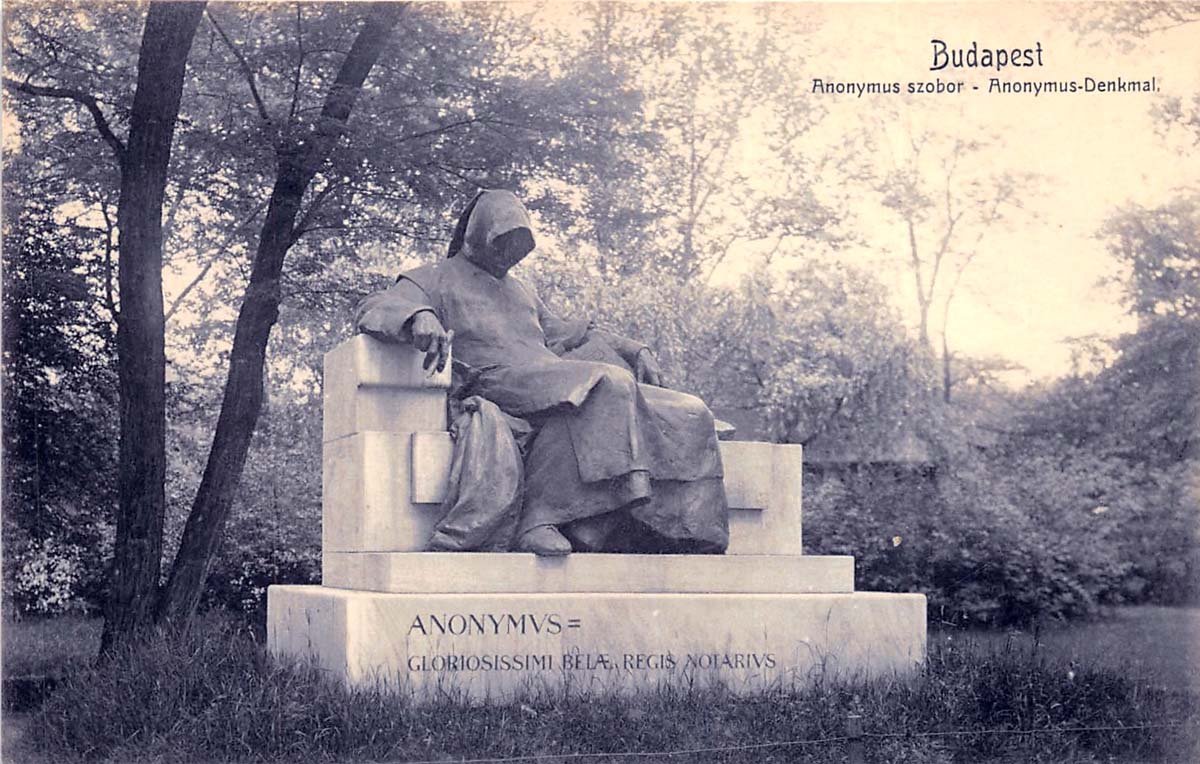 Budapest. Anonymous Monument - Névtelen emlék