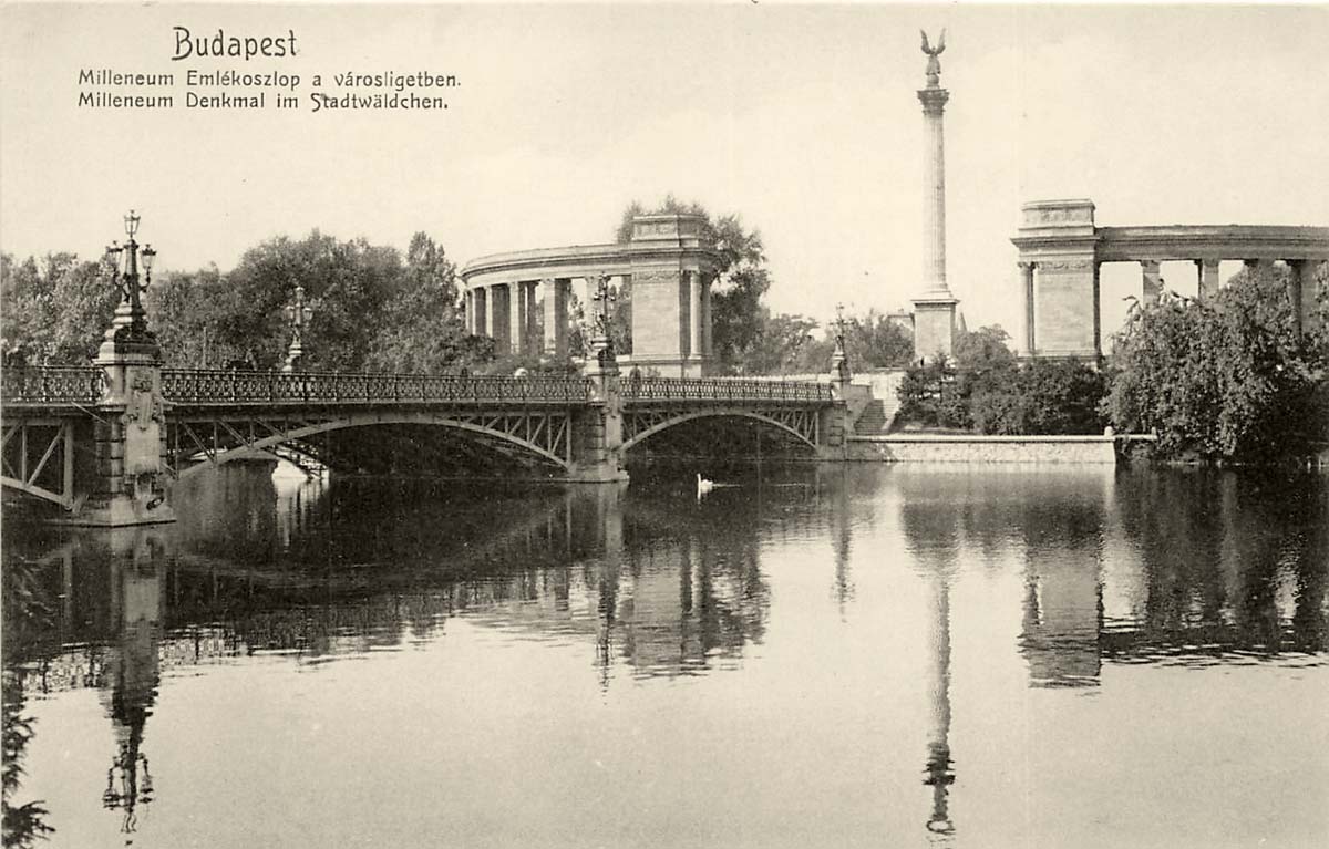 Budapest. Millennium monument in the city forest