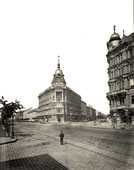 Budapest. Panorama of the city street