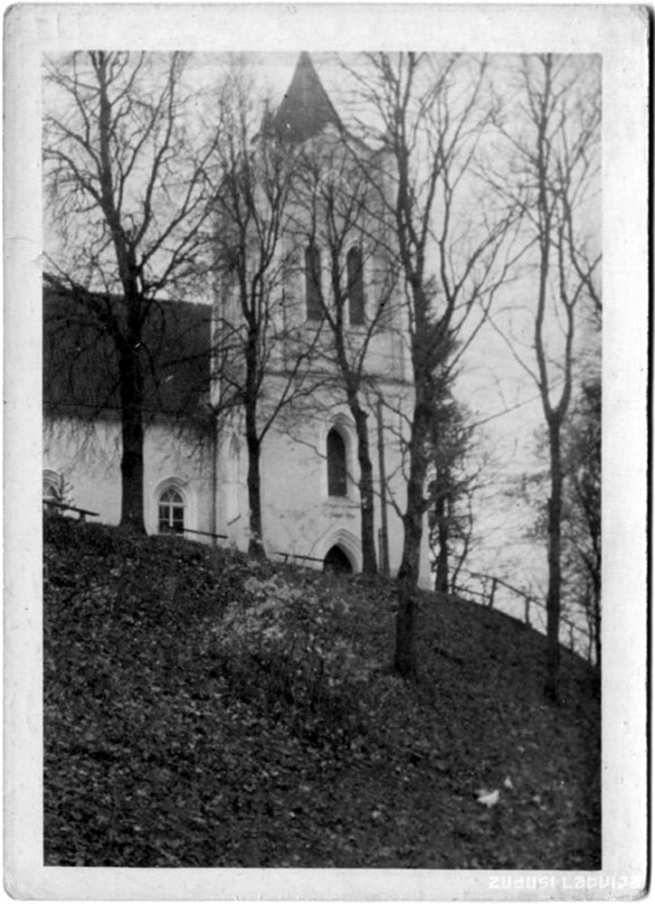 Aizpute. The Lutheran Church of St John, 1944