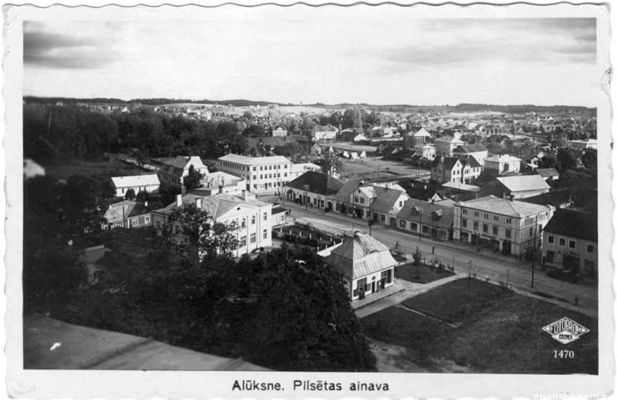 Aluksne. City landscape