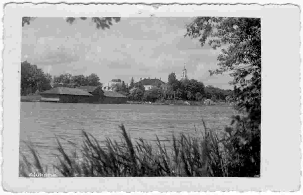 Aluksne. Panorama of the city
