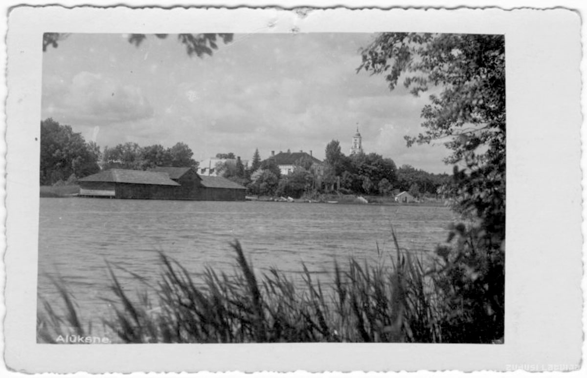 Aluksne. Panorama of the city
