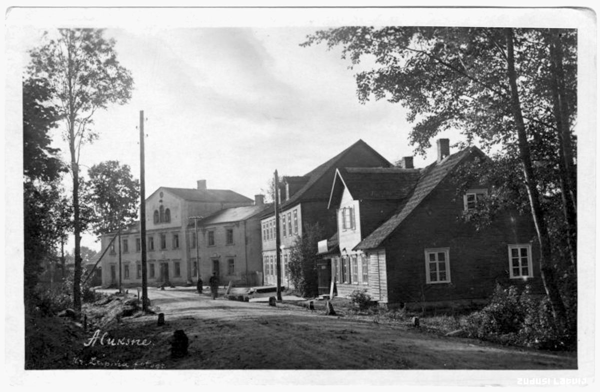 Aluksne. Panorama of the city