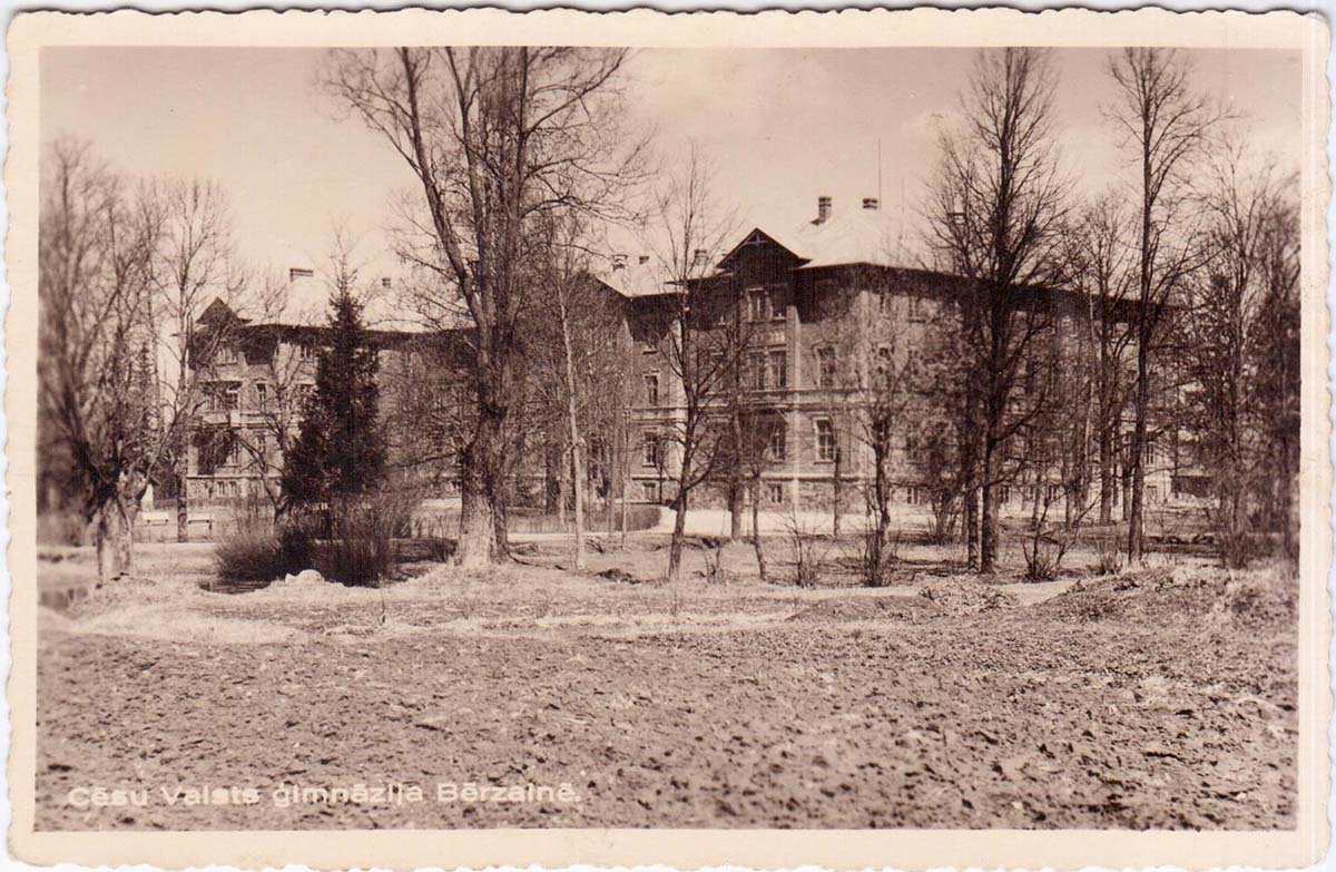 Cesis. State Gymnasium in Berzaine