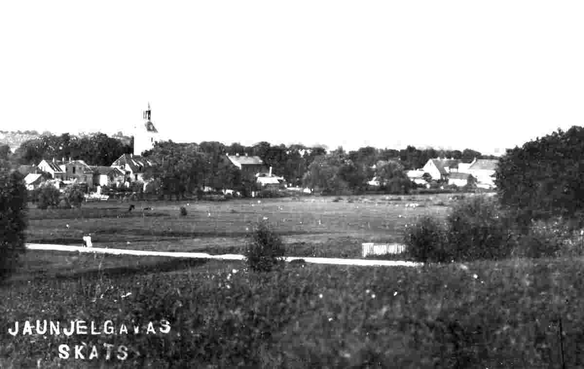 Jaunjelgava. Panorama of the city