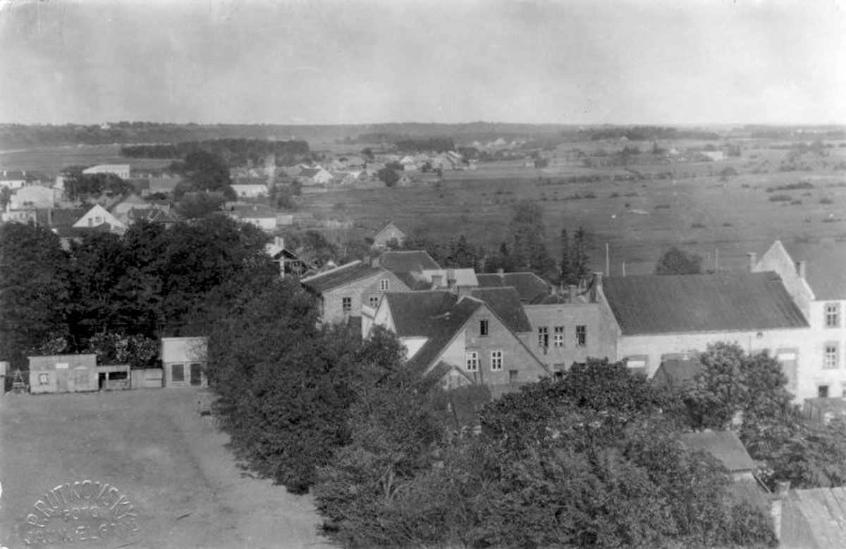 Jaunjelgava. Panorama of the city