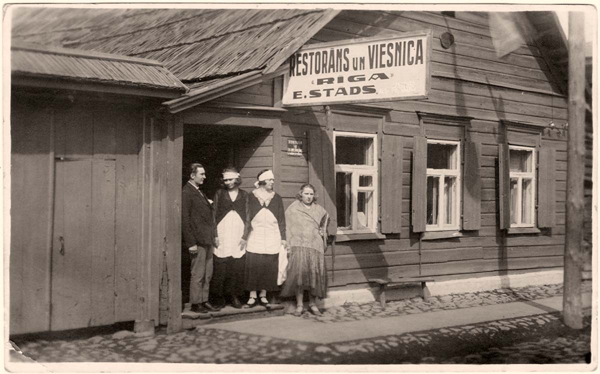 Ludza. Restaurant and Hotel 'Riga', E. Plant, 1931