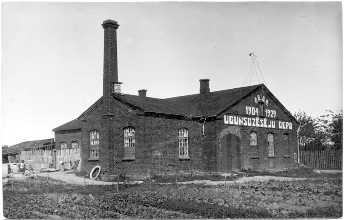 Priekule. Fire station, 1929