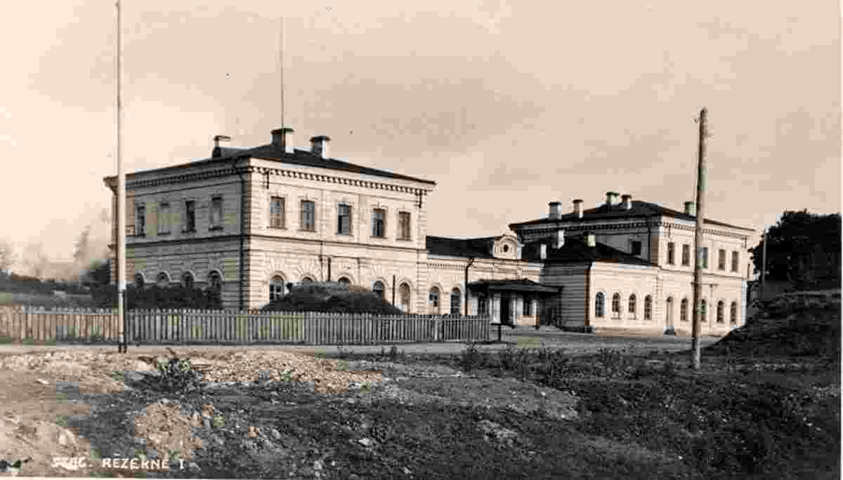 Rezekne. Railway Station Square, circa 1930