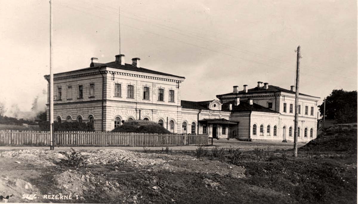 Rezekne. Railway Station Square, circa 1930