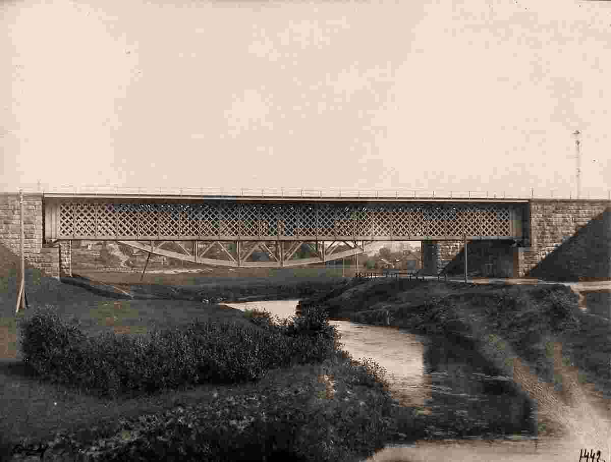 Rezekne. View of the railway bridge
