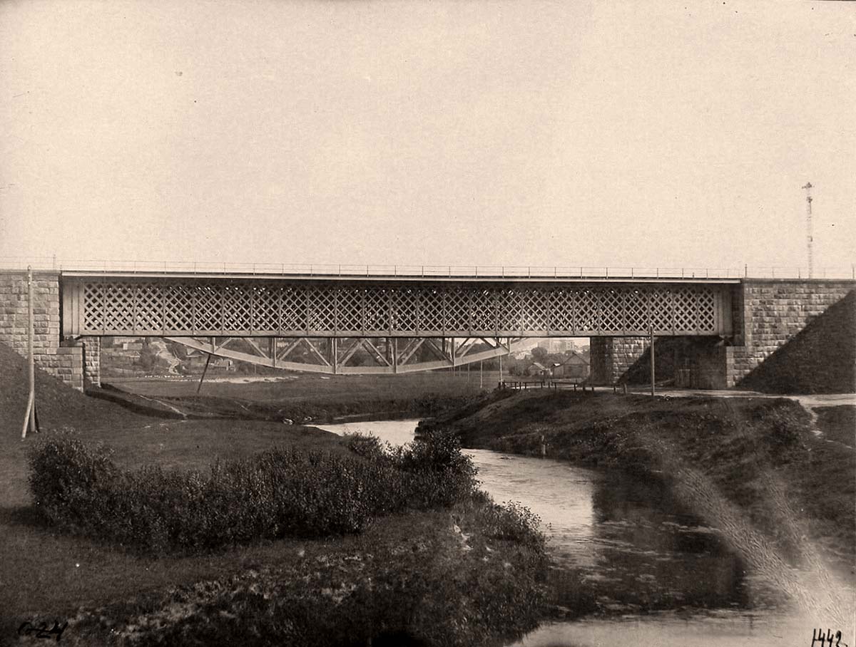 Rezekne. View of the railway bridge