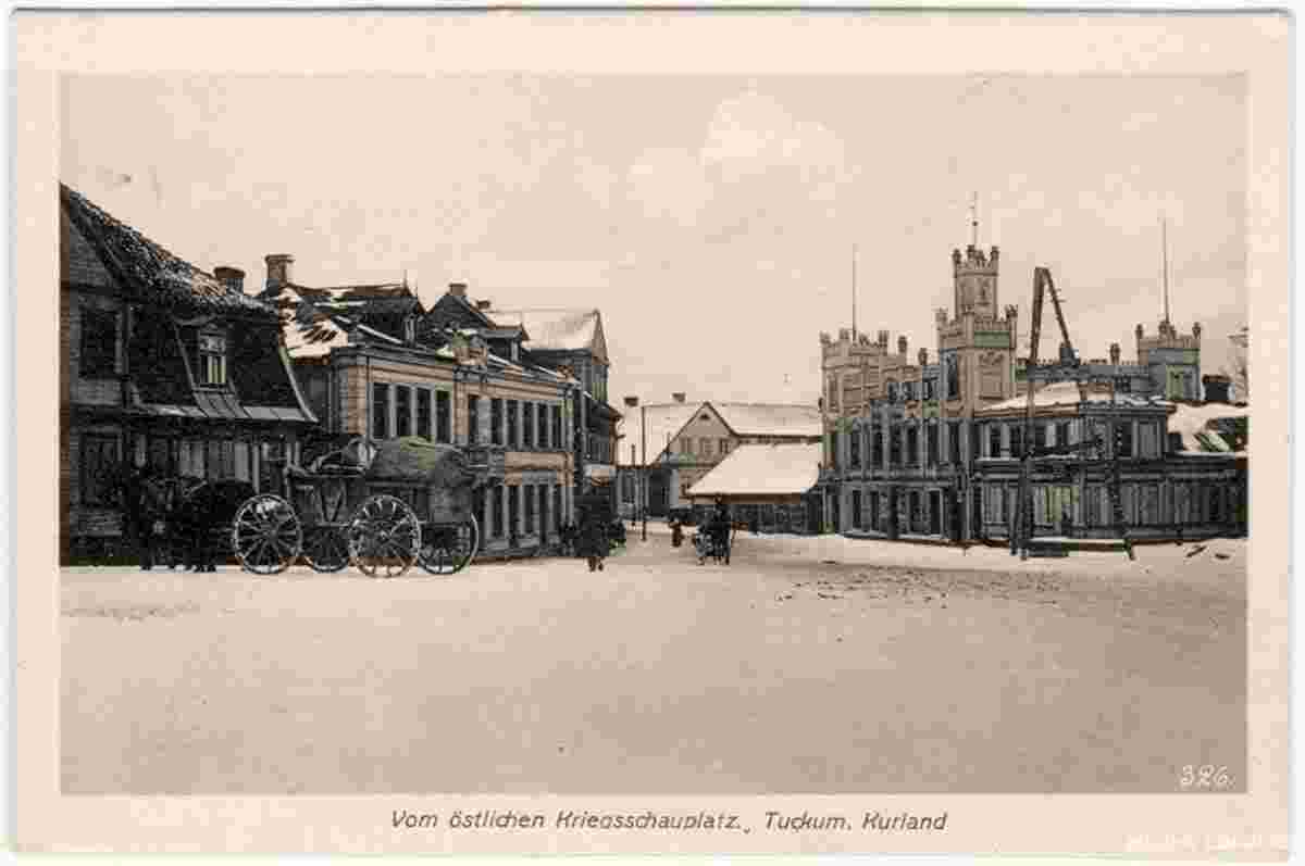 Tukums. Marketplace, 1910s