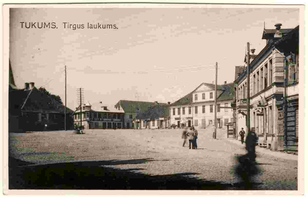 Tukums. Marketplace, 1920s