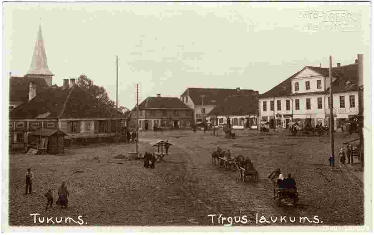 Tukums. Marketplace, 1920s