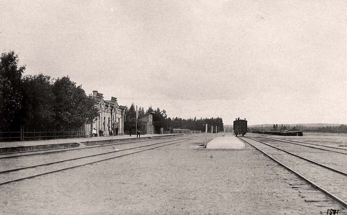 Alytus. Olita station, Passenger building, Platform