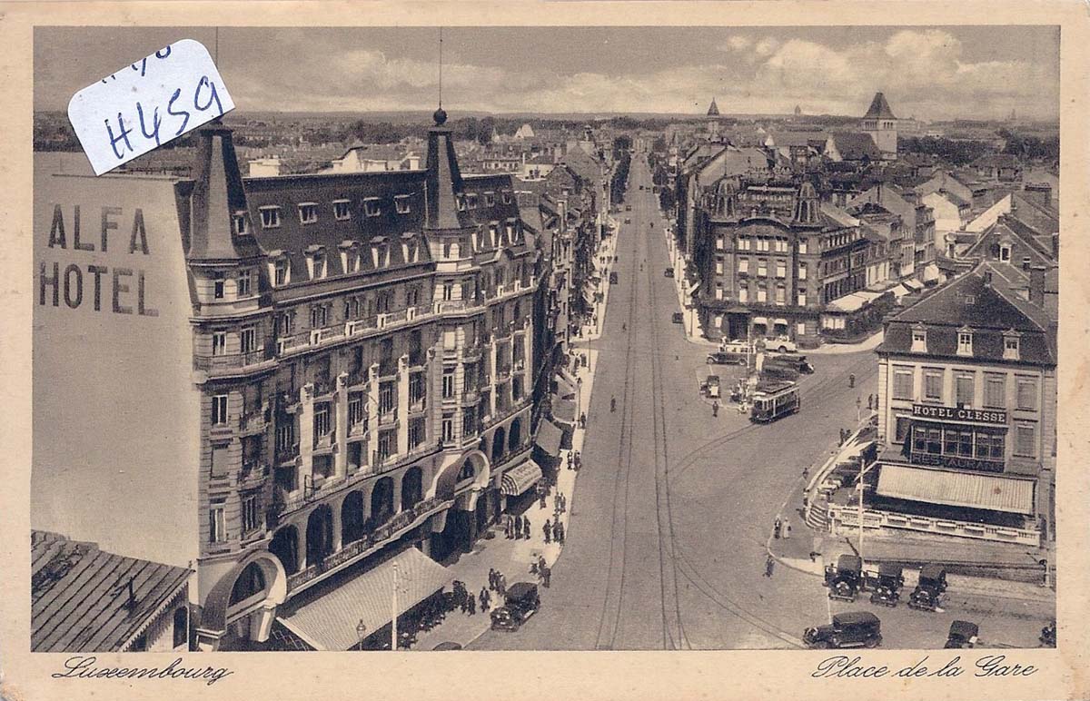 Luxembourg City. Station Square, Hotel Alfa