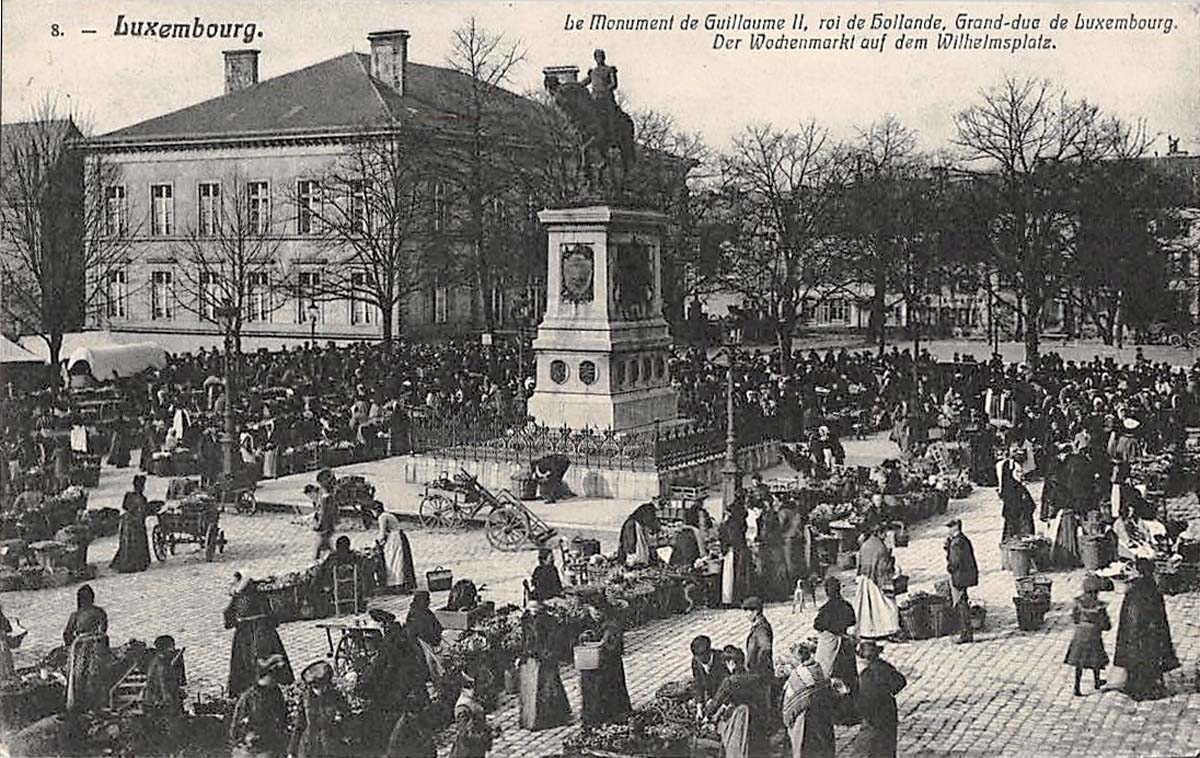 Luxembourg City. The Market at William Square