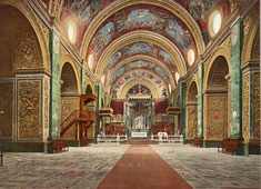 Valletta. Interior of the Cathedral of St John, between 1890 and 1906