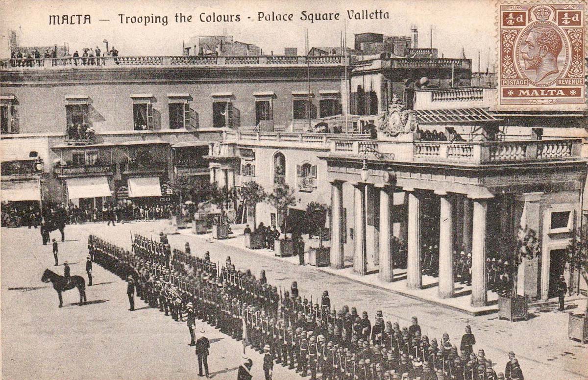 Valletta. Trooping the Colours - Palace Square