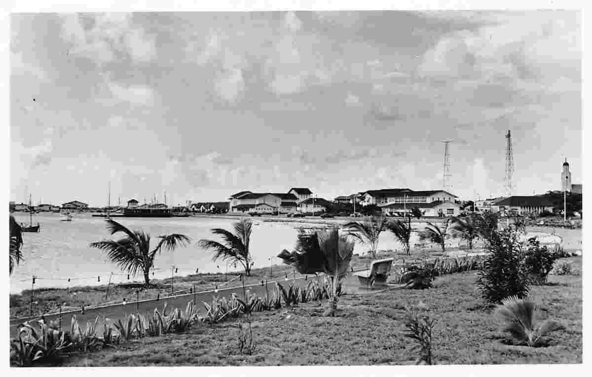 Oranjestad. Wilhelminapark, 1956