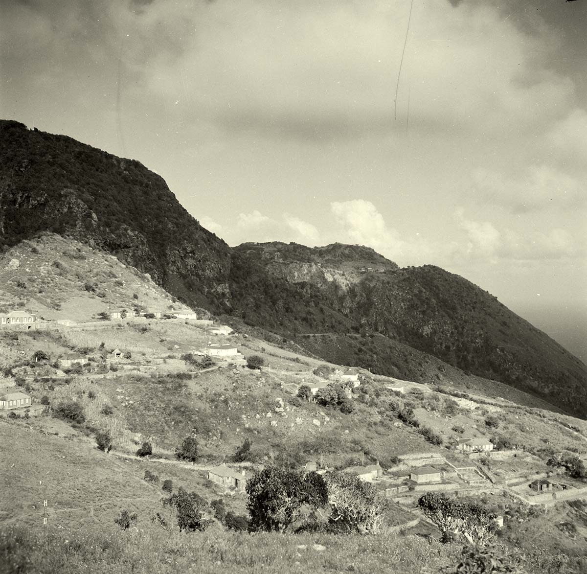 Windwardside. View of the village, 1947