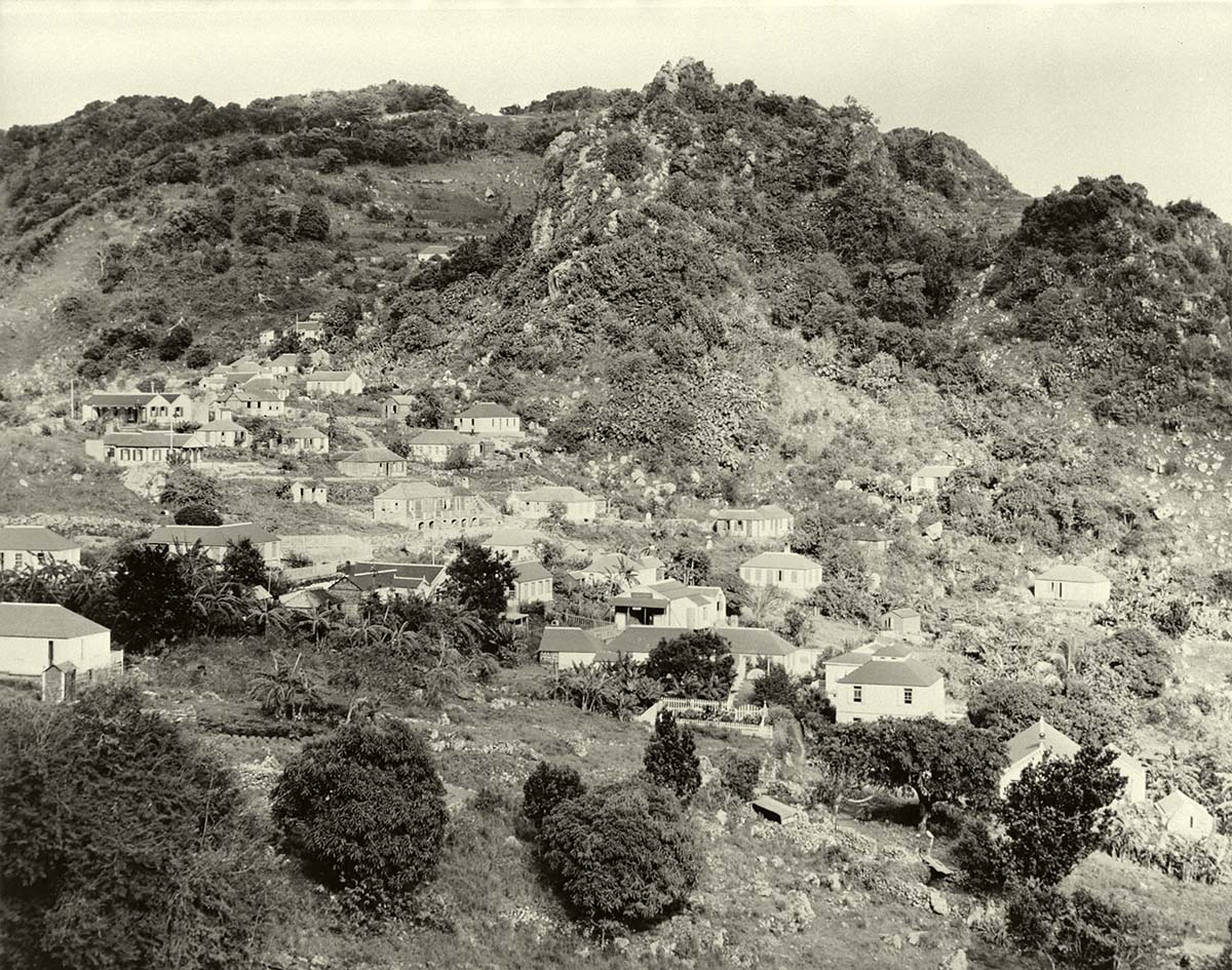 Windwardside. View of the village