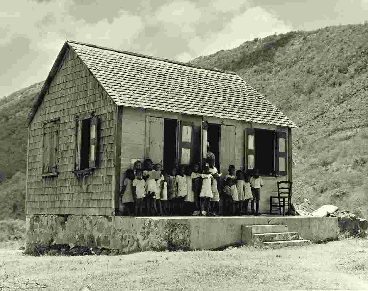 Philipsburg. Children at village school