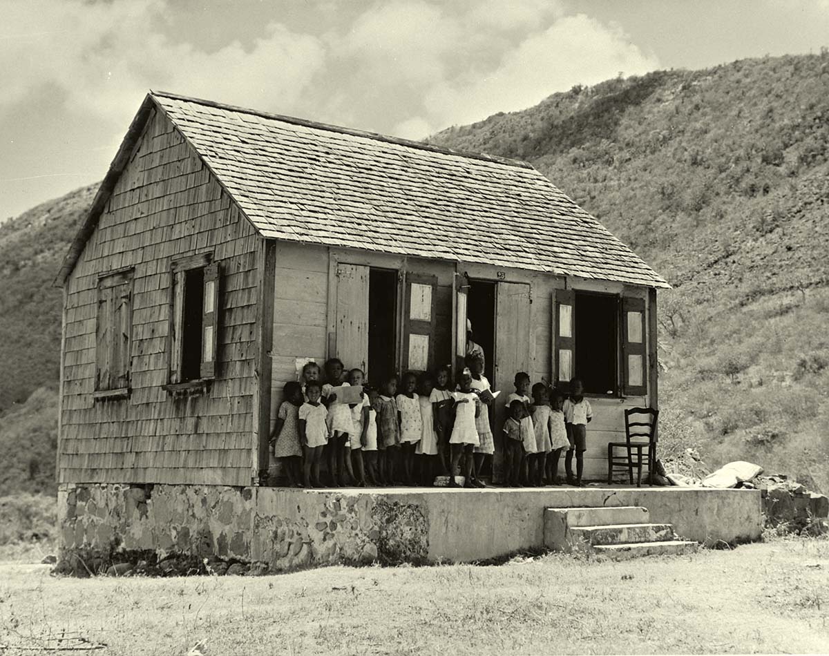 Philipsburg. Children at village school