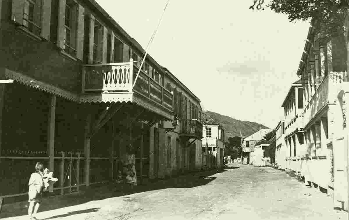 Philipsburg. De Voorstraat, between 1915 and 1921