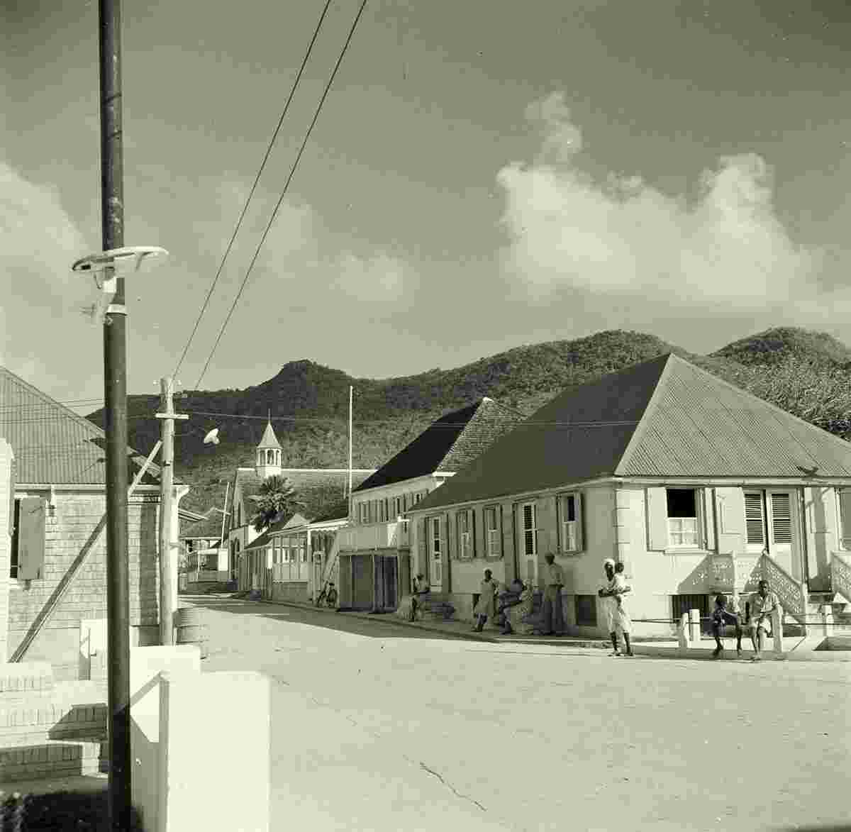 Philipsburg. De Voorstraat and Ruiterplein, 1947