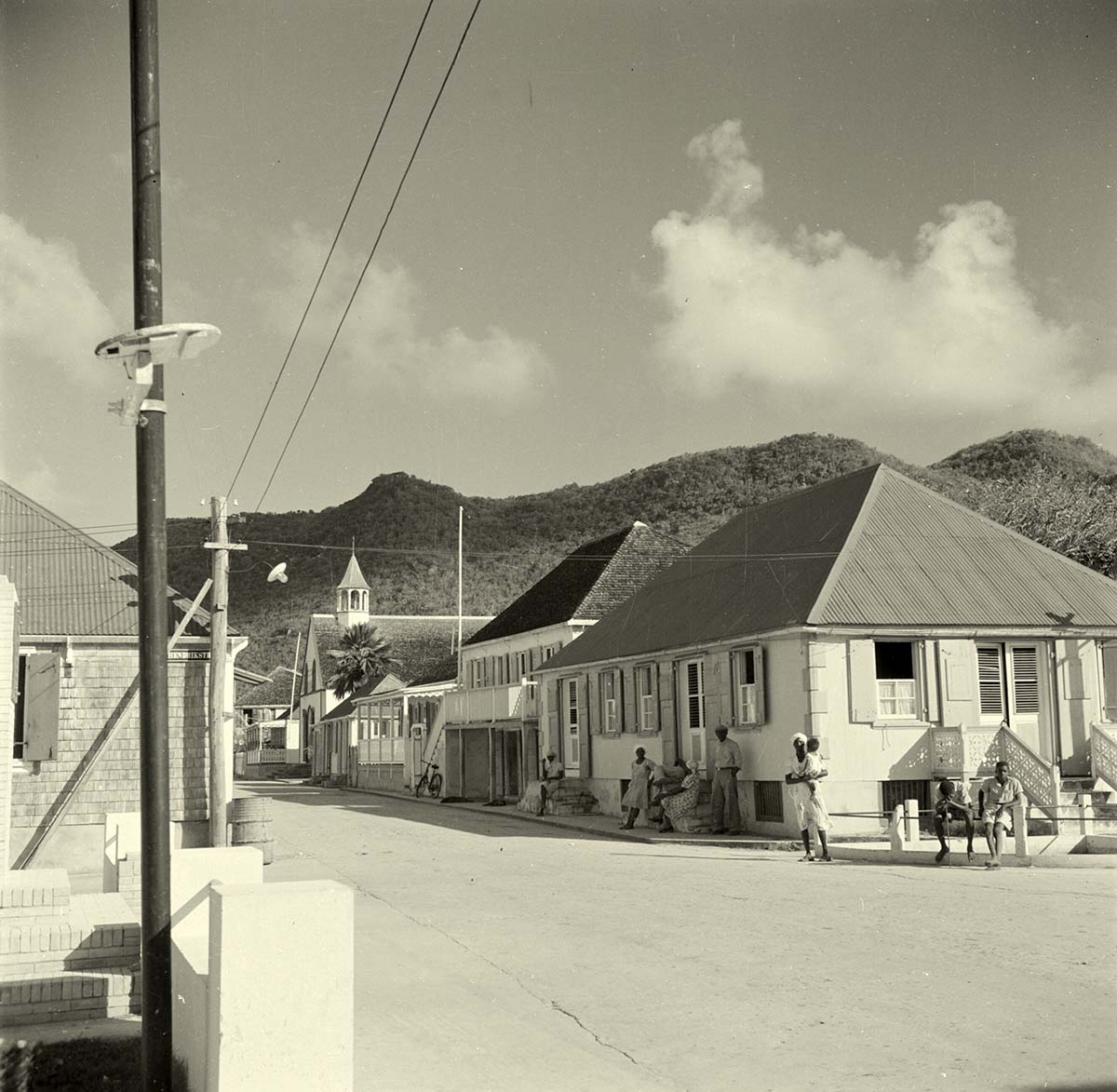 Philipsburg. De Voorstraat and Ruiterplein, 1947
