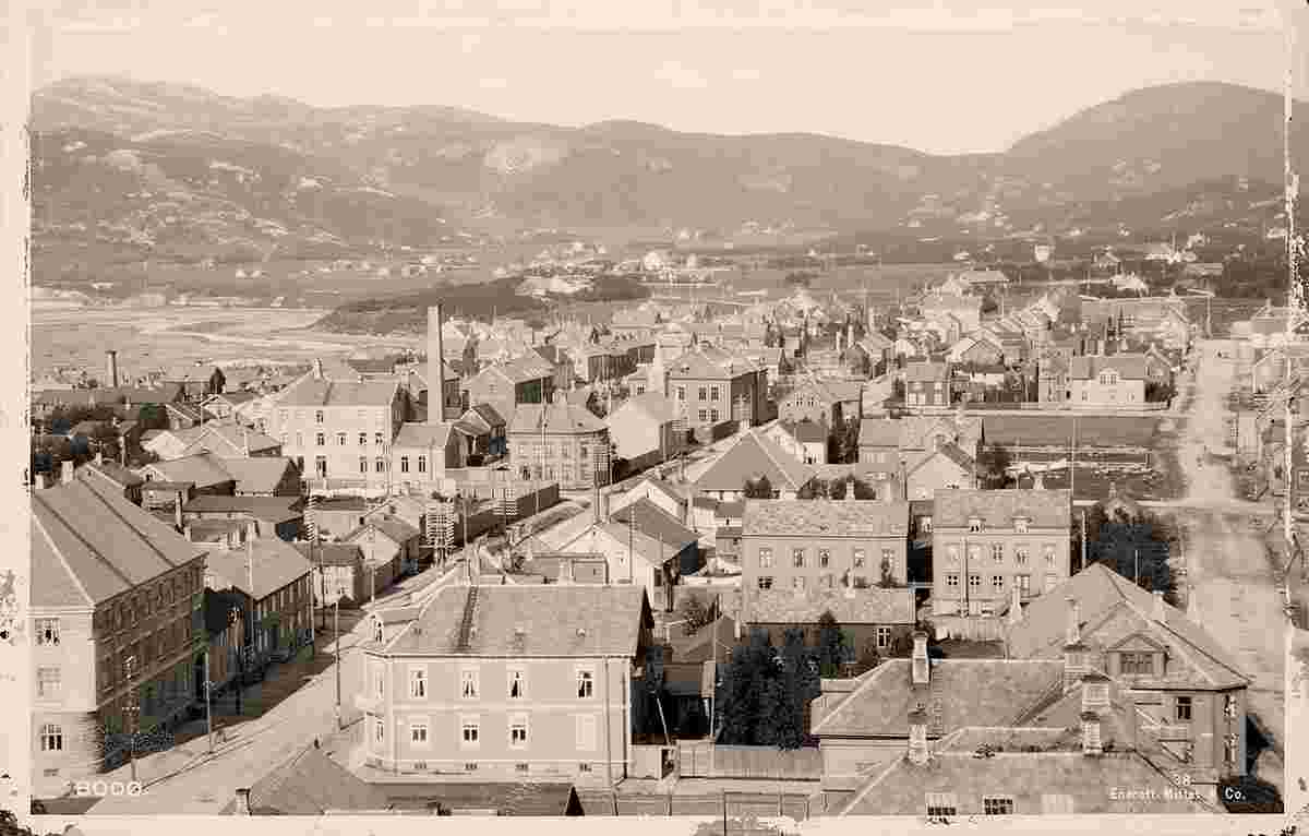 Bodø. Panorama of city, between 1900 and 1940