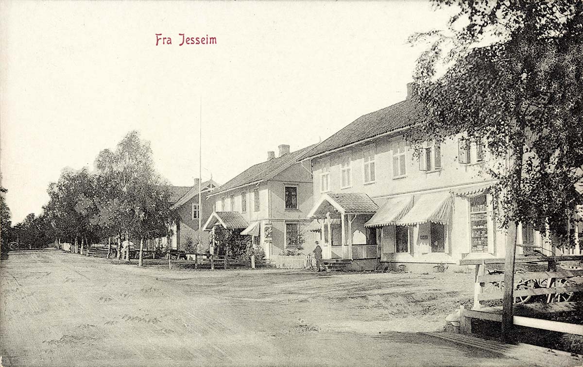 Horten. Panorama of city street