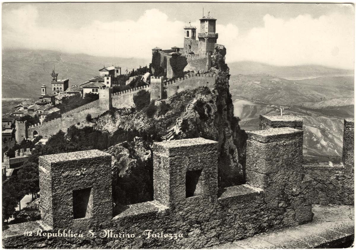 San Marino City. The fortress