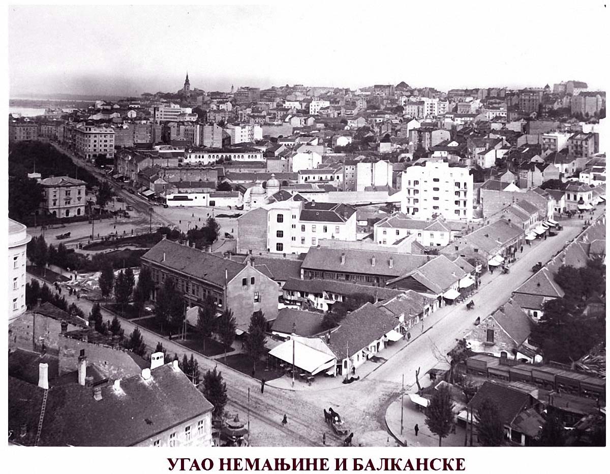 Belgrade. Corner of Nemanjina and Balkanska streets