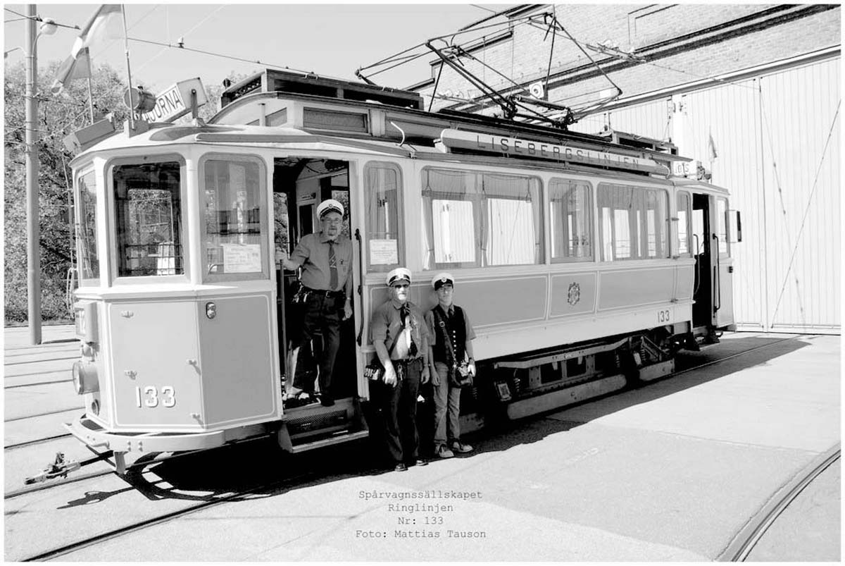 Gothenburg. Tram in depot