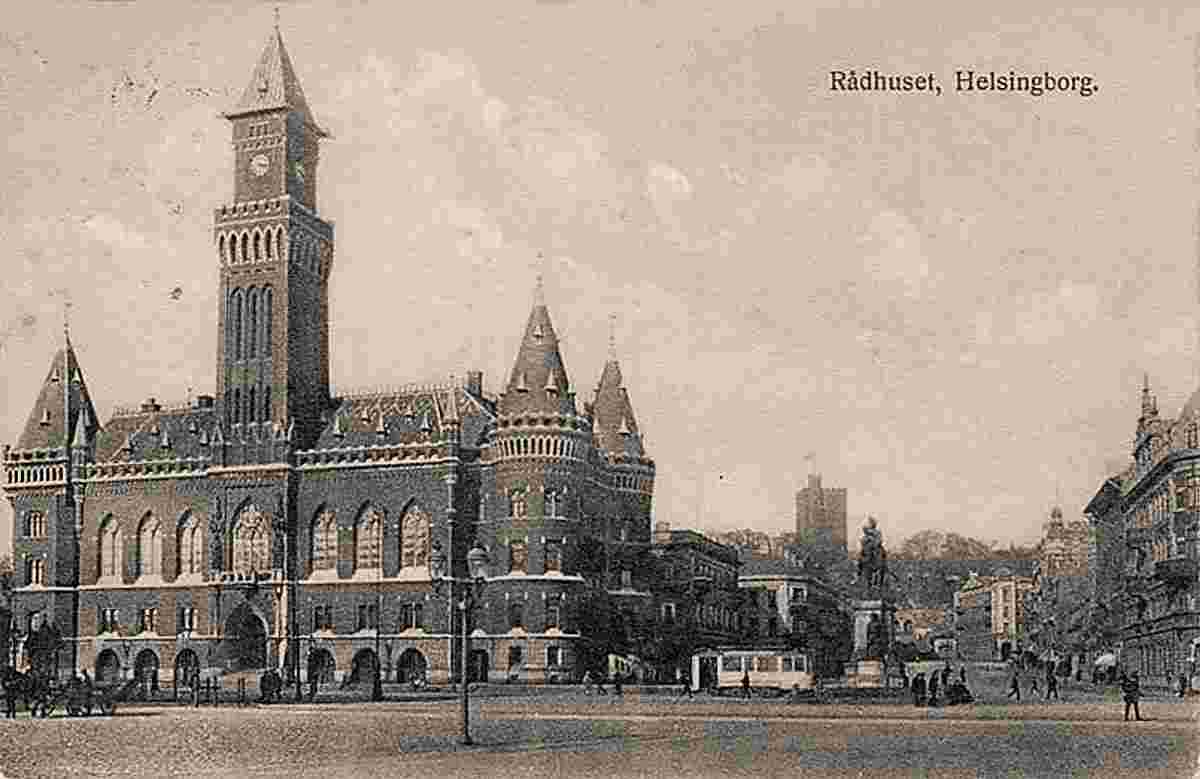 Helsingborg. Town Hall, 1916
