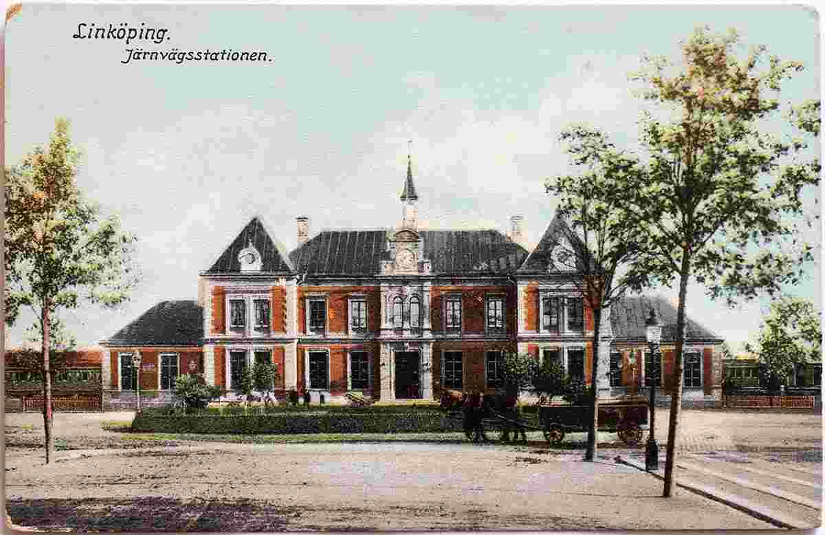 Linköping. Järnvägs (Railway) station