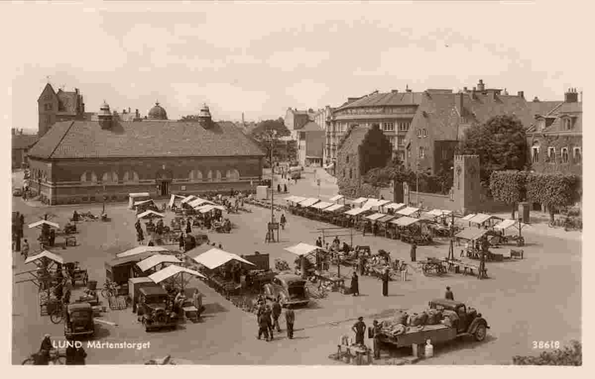 Lund. Marten Square - named in honor Sankt Mårtens Church