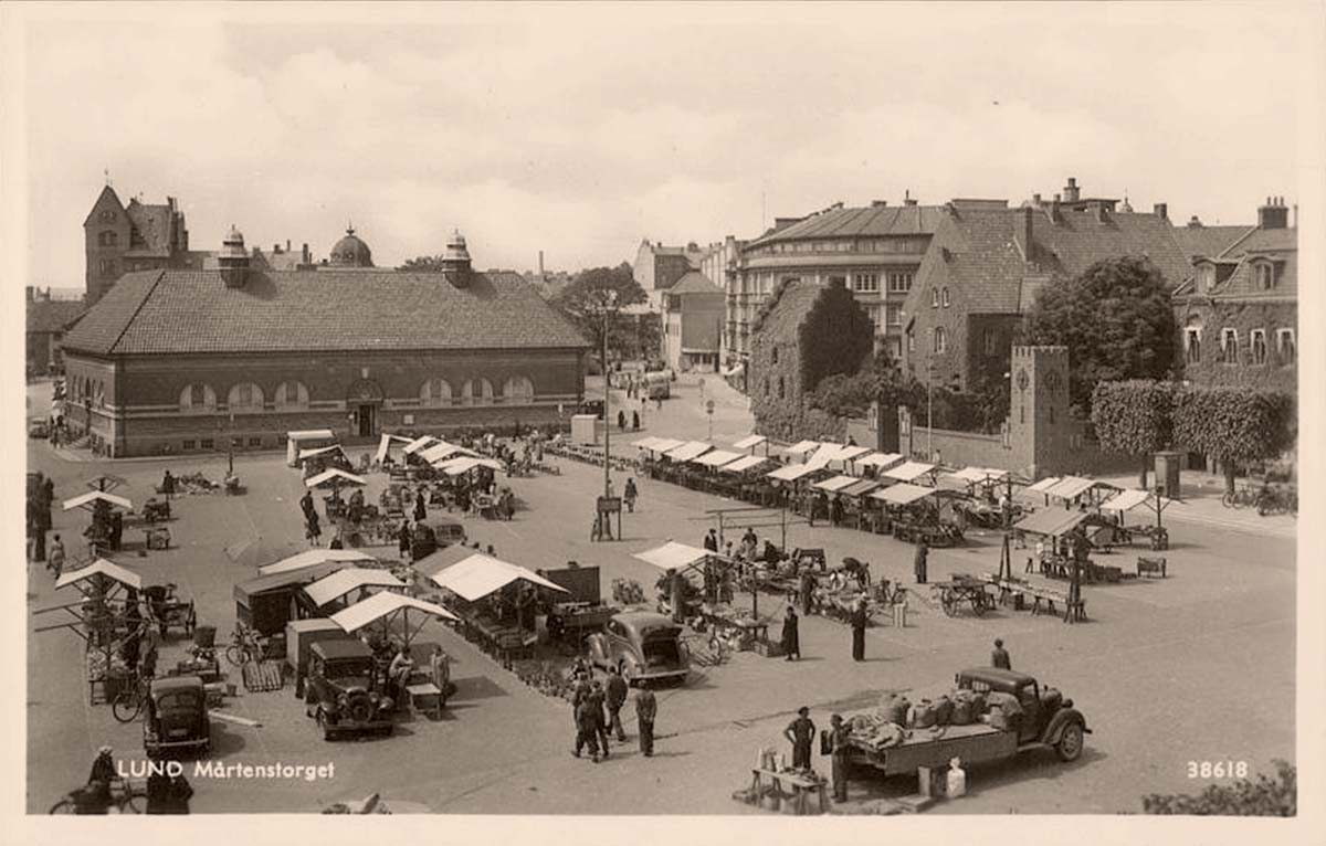 Lund. Marten Square - named in honor Sankt Mårtens Church