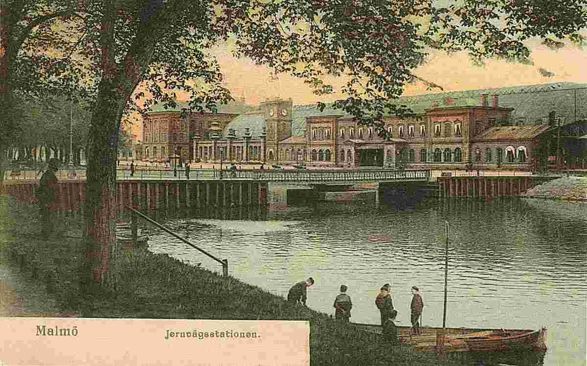Malmö. Järnvägsstation (Bahnhof, Railway Station)